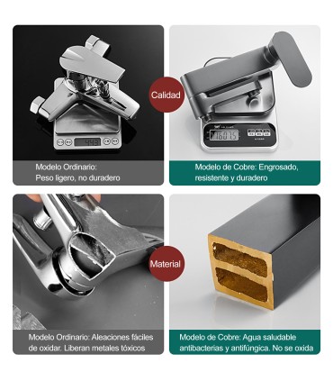 Colonna Doccia-Bagno LH-999+KIT | Rame Massiccio | Monocomando | Cuore Ceramico