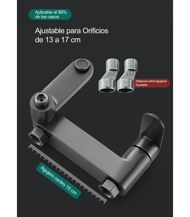 Colonne Douche-Baignoire LH-999+KIT | Cuivre Massif | Monocommande | Cœur Céramique