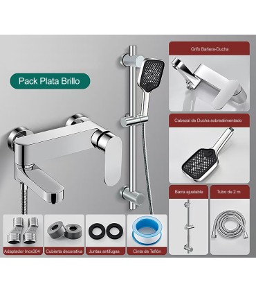 Dusche-Badewanne Säule LH-999+KIT | Massivkupfer | Einhebelarmatur | Keramik-Kern