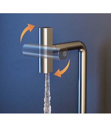 Kitchen Faucet Display LH-567 | Solid Copper | Thermometer | Pull-Out | 3 Water Modes