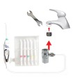 Standard Dental Irrigator | No Batteries or Electricity | Tap Pressure | Linear, Unlimited, Silent Jet