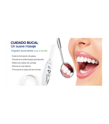 Irrigador Dental Standard y Adaptadores Ducha | Sin Baterías ni Electricidad | Presión del Grifo | Chorro Ilimitado
