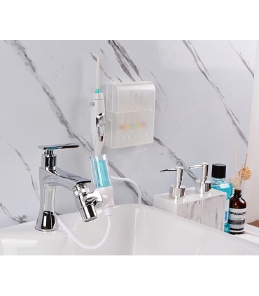 Irrigador Dental Standard com Reservatório Enxaguante | Sem Baterias ou Eletricidade | Pressão Torneira | Jato Ilimitado