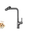Rain Kitchen Faucet LH-555 | Solid Copper | Pull-Out 3 Water Modes