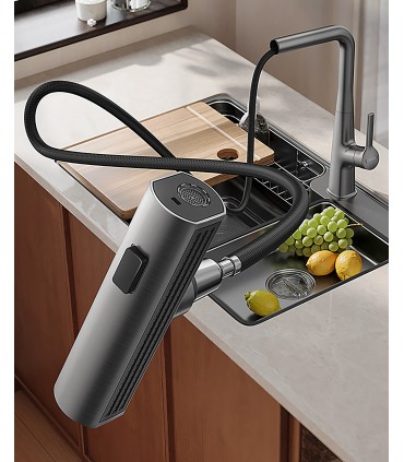 Rain Kitchen Faucet LH-555 | Solid Copper | Pull-Out 3 Water Modes