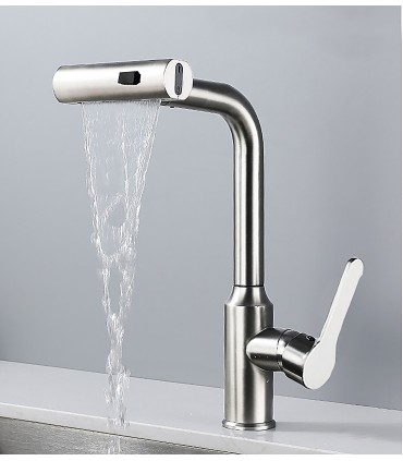 Grifo Cocina Cascada LH-188 | Cuerpo Cobre Macizo | Extraíble 3 Modos de Agua