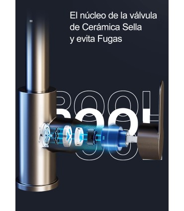 Grifo Cocina Cascada LH-188 | Cuerpo Cobre Macizo | Extraíble 3 Modos de Agua