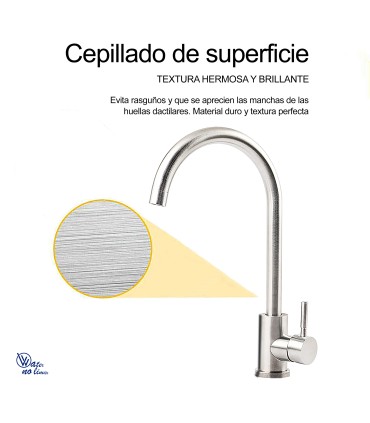 Kitchen and Basin Faucet LH-119 | Monocommand Dual Water System in Stainless Steel 304 | 360º Rotation