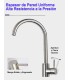 Keuken- en wastafelkraan LH-119 | Enkelhandkraan met twee waterwegen in roestvrij staal 304 | 360º draaiing