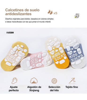 Meias Tobilheiras Antiderrapantes para Bebés | Cores Divertidas | 0 meses a 5 anos