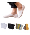 Niewidoczne Antypoślizgowe Cienkie Skarpetki z Bawełny Unisex | Silikon Antypoślizgowy na Pięcie | Rozmiar 36–43 EU
